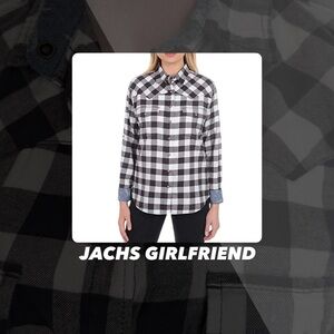 EUC Jachs Girlfriend Buffalo Plaid Shirt